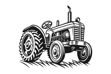 Vintage Tractor Roots of Farming vector