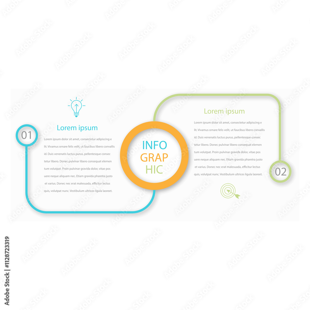 Wall mural business data visualization. timeline infographic icons designed for abstract background template