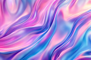 Naklejka premium Graceful silky material in luminous pastel holographic shades