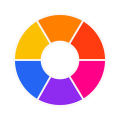 Fototapeta premium Vibrant Color Wheel Icon | Interactive Color Palette Icon | Color Spectrum Wheel | Color Picker Wheel | Color Theory Wheel Icon | Customizable Color Wheel | Color wheel | Trending color wheel