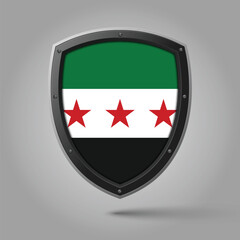 Syrian Arab Republic Identitiy with Syrian Flag