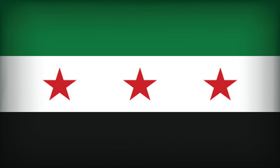 Syrian Arab Republic Identitiy with Syrian Flag