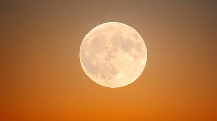 Obraz premium Gradient sky at sunset with Moon