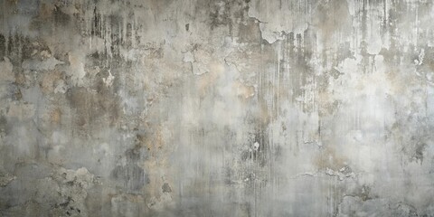 Awe-inspiring abstract pattern of a textured wall with faded grey and brown tones. The surface showcases a weathered, aged, and mottled appearance, hinting at a long-lasting history.