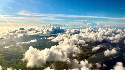 飛行機から撮影した石垣島