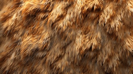Fototapeta premium Close-up of a fuzzy, brown fur texture.