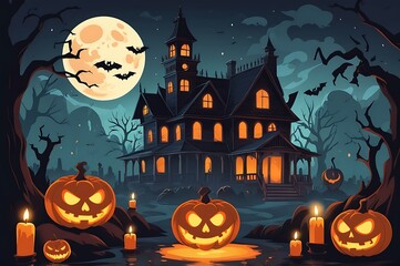 Happy Haloween Pumpkin Background image