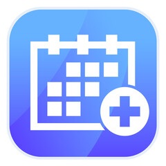 Obraz premium medical appointment, schedule icon for apps