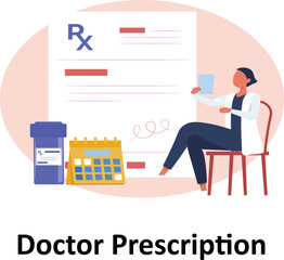 Doctor Prescription : Vector illustration, which can easily modify or edit