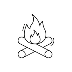 Bonfire vector icon