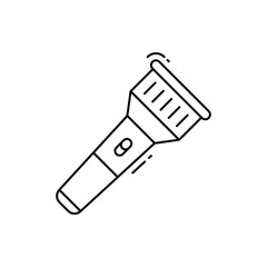 Flashlight vector icon