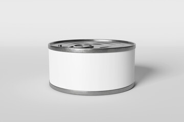 Tuna can packaging mockup - 3D Rendering