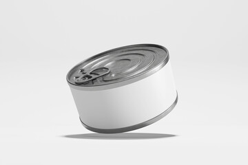 Tuna can packaging mockup - 3D Rendering