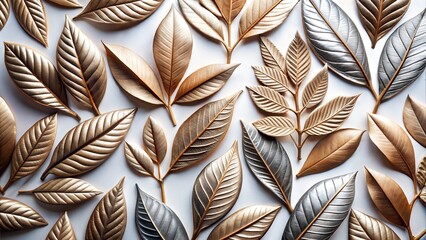 Abstract Leaf Imagery: Vibrant Foliage and Organic Patterns for Artistic Stock Photography For Poster, Web & Header Background Design
