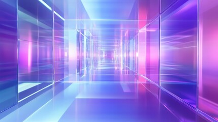 Multicolored violet-blue gradient abstract background - hologram