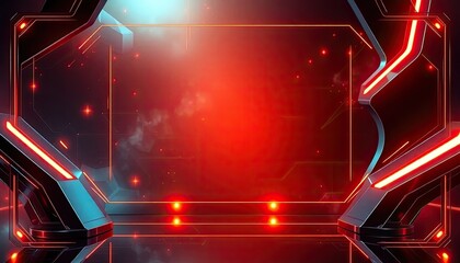 certificate background featuring glowing futuristic themes and sleek metallic accents, certificate desain, certificate border