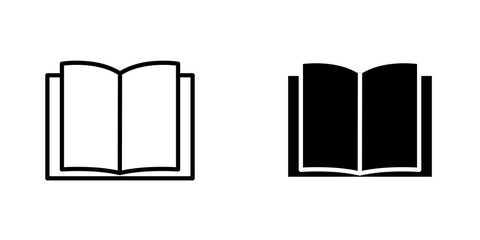 Book Icon vector. liner and flat style icons set.