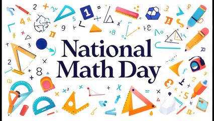 National Mathematics Day Vector illustration .December 22..