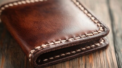 Artisan Brown Leather Wallet: Handcrafted with Exquisite Detail