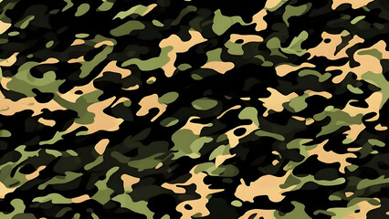 Naklejka premium camouflage texture, dark dirty background, military pattern, protective print, modern design