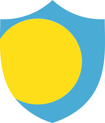 Shield Icon of Palau Flag