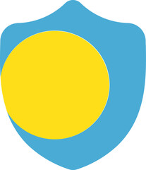 Shield Shape of Palau Flag