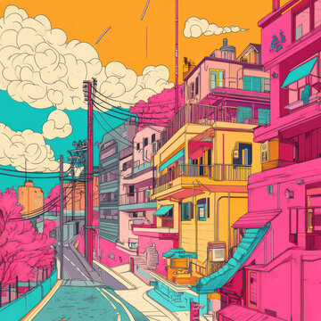 street in the city