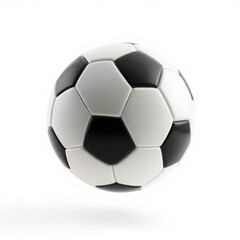Fototapeta premium Soccer ball, Football, isolated on white background, full depth of field