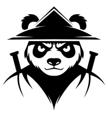 panda bear logo creative and original for your business or company logotype vector illustration isolated on white background