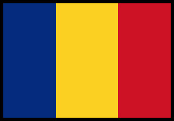 Romania Flag rectangle Icon