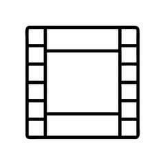 film strip icon, national retro day line art, retro icon  - simple black line art icon of film strip , for national retro day celebrations. retro vector art.