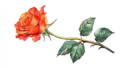 Obraz premium Rose watercolor
