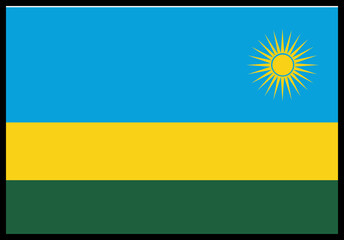 Rwanda Flag rectangle Icon