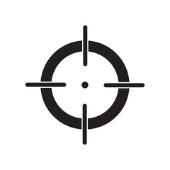 shooting target flat icon vector