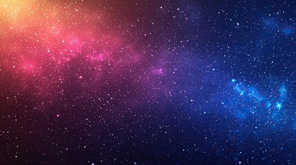 Naklejka premium Colorful cosmic background with stars creating a vibrant galaxy effect