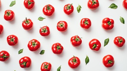 Vibrant Red Tomatoes Pattern: A Culinary Delight of Fresh Produce