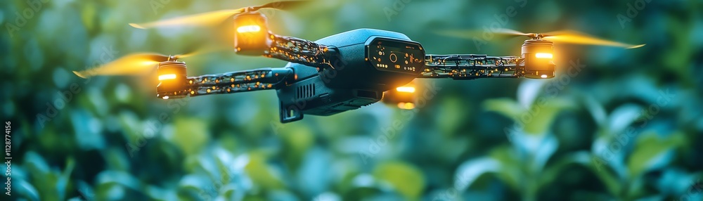Leinwandbilder An innovative farmer using AIpowered applications to automate and monitor farming processes, optimizing crop management through data analysis and smart technology