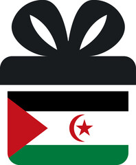 Sahrawi Arab Democratic Republic Flag on Gift Icon