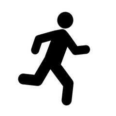 running man icon ,Vector Illustration