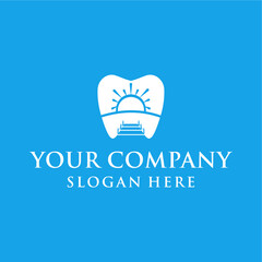 clean and simple dental health logo concept