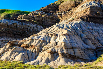 A rocky hillside with a lot of dirt and rocks