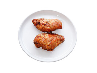 Grilled Chicken Breast Marinated in Pepper food on a white background