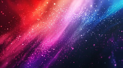 Obraz premium Abstract background with a gradient of pink and blue with sparkling white lights.