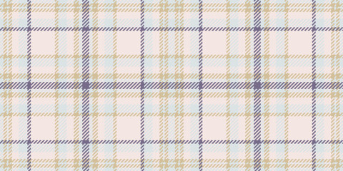 Rough plaid tartan pattern, glamor seamless background vector. Amazing texture textile check fabric in white and light colors.