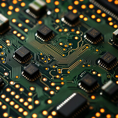 Fototapeta premium A circuit board - Generative AI