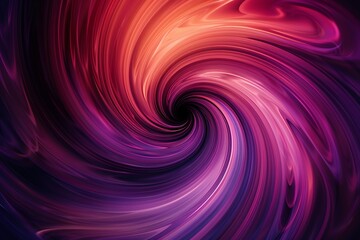 Swirling Colorful Abstract Design Background, Abstract swirls of energetic motion, A spiral of red and purple colors with a purple background


