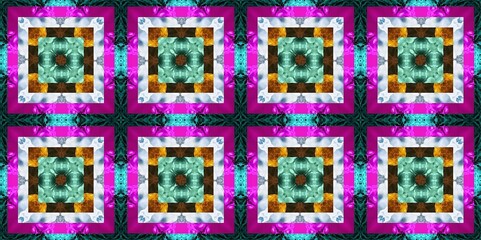 Abstract Kaleidoscope Geometry Psychedelic Art Pattern Background Wallpaper