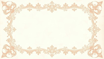 certificate background with intricate lace detailing and soft pastel gradient fills, certificate desain, certificate border