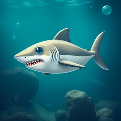 Obraz premium shark in the sea