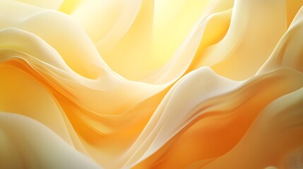 Fototapeta premium Abstract Draped Fabric in Warm Yellow Hues